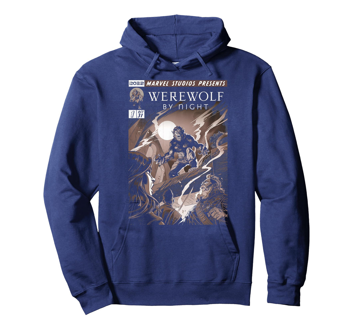 Marvel Werewolf by Night Jack Colorless Comic Cover T-Shirt
