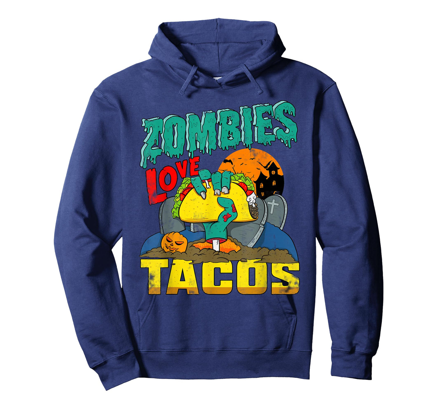 Zombies Love Tacos | Coming Out Of Ground Trick Or Treating T-Shirt