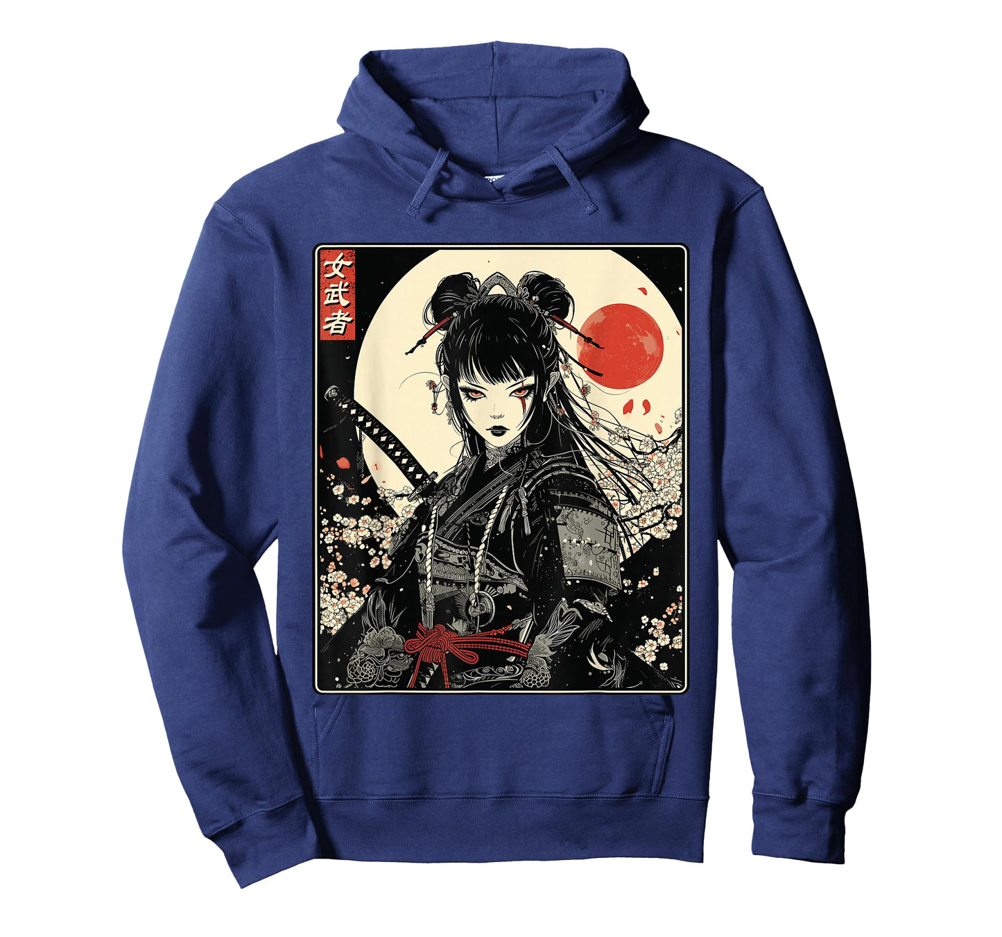 Japanese Gothic Samurai Art Woman With Katana Sword T-Shirt