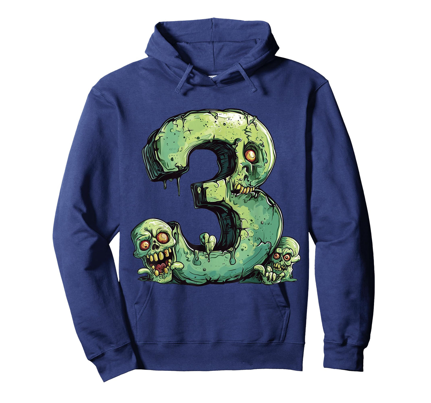 Toddler 3rd Birthday Zombie Halloween Themed 3 Year Old Kids T-Shirt