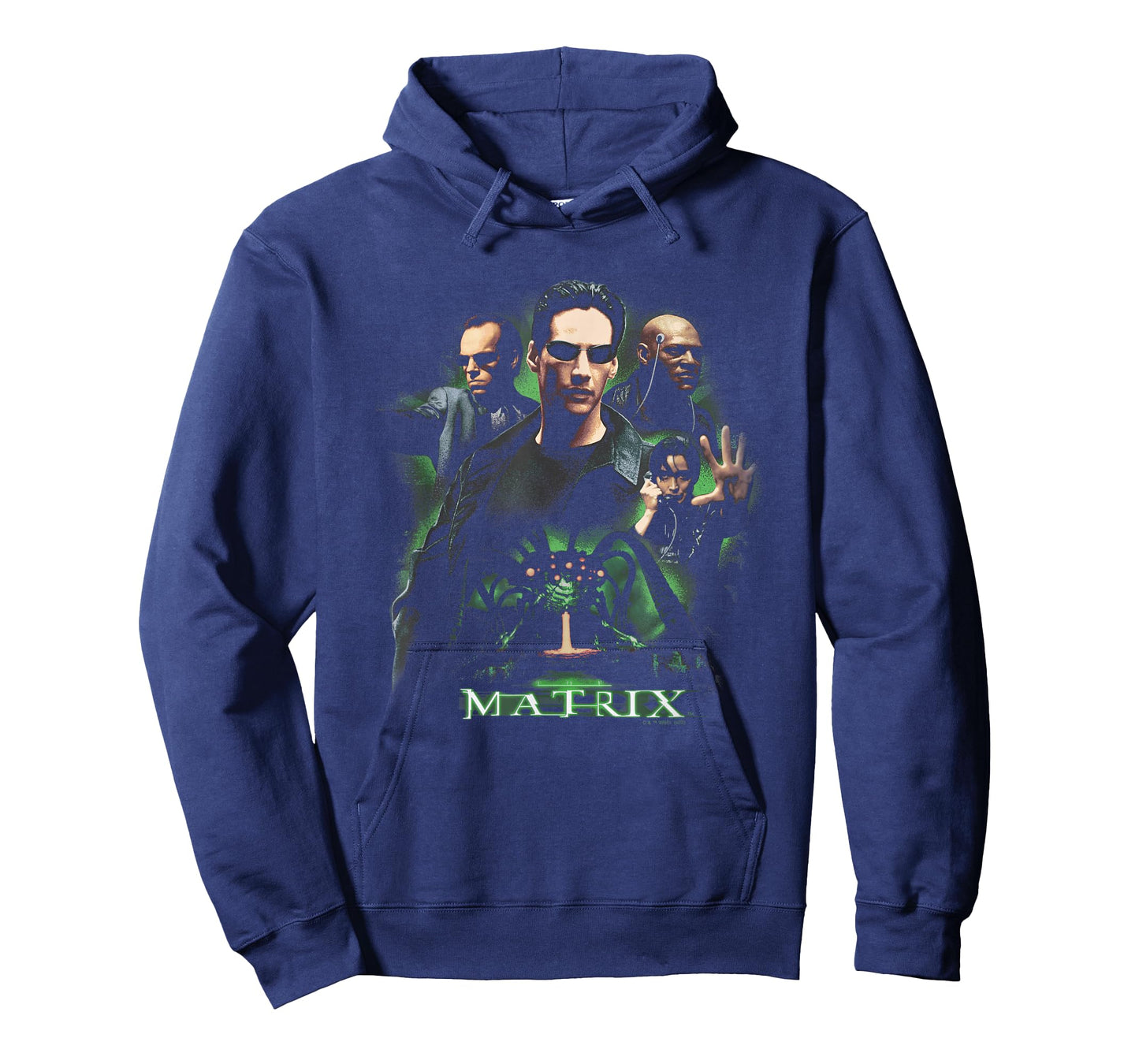 The Matrix Neo Vs. The Machines Distressed Retro Poster T-Shirt