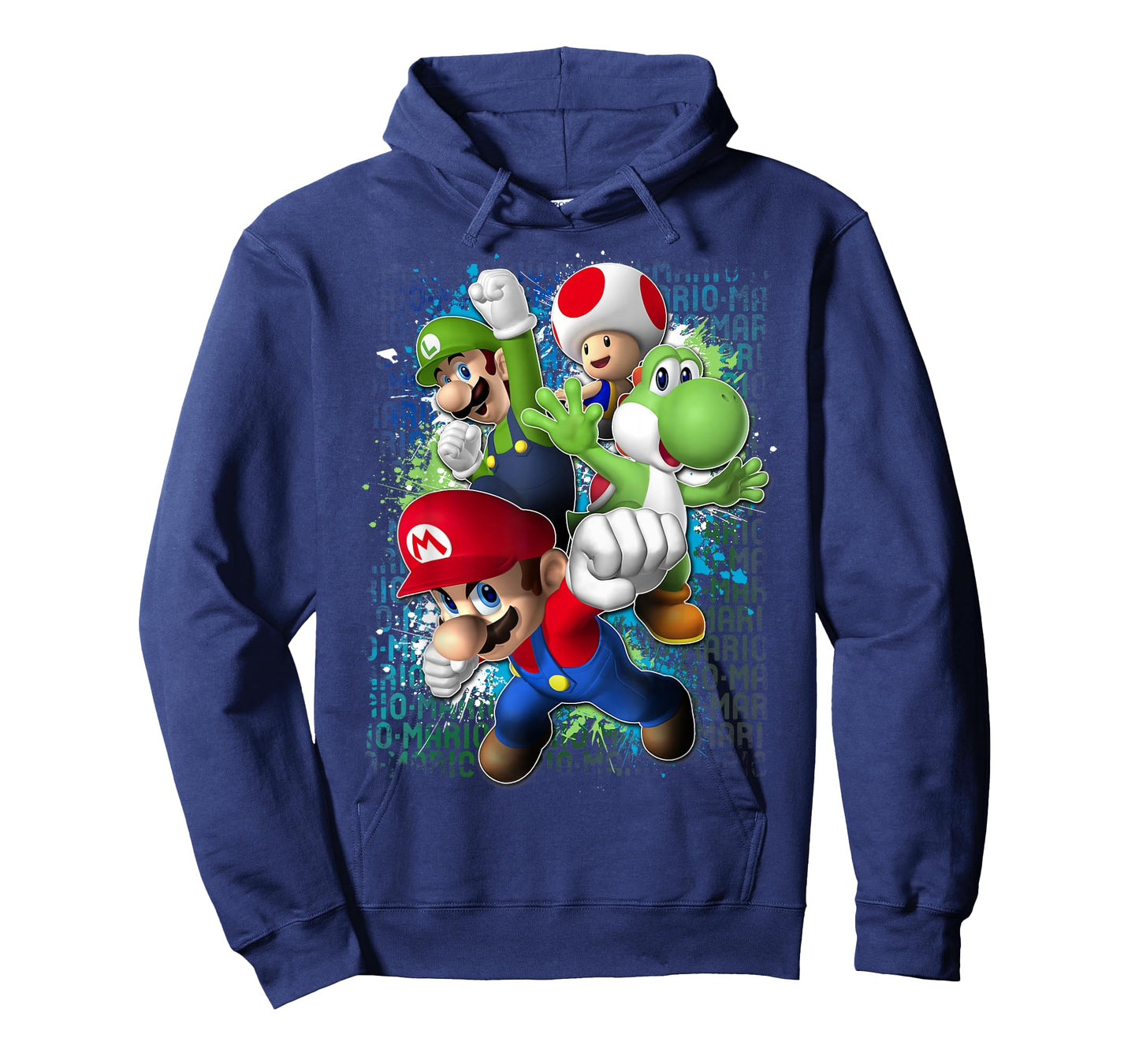 Nintendo Super Mario Luigi Paint Splatter Action T-Shirt T-Shirt