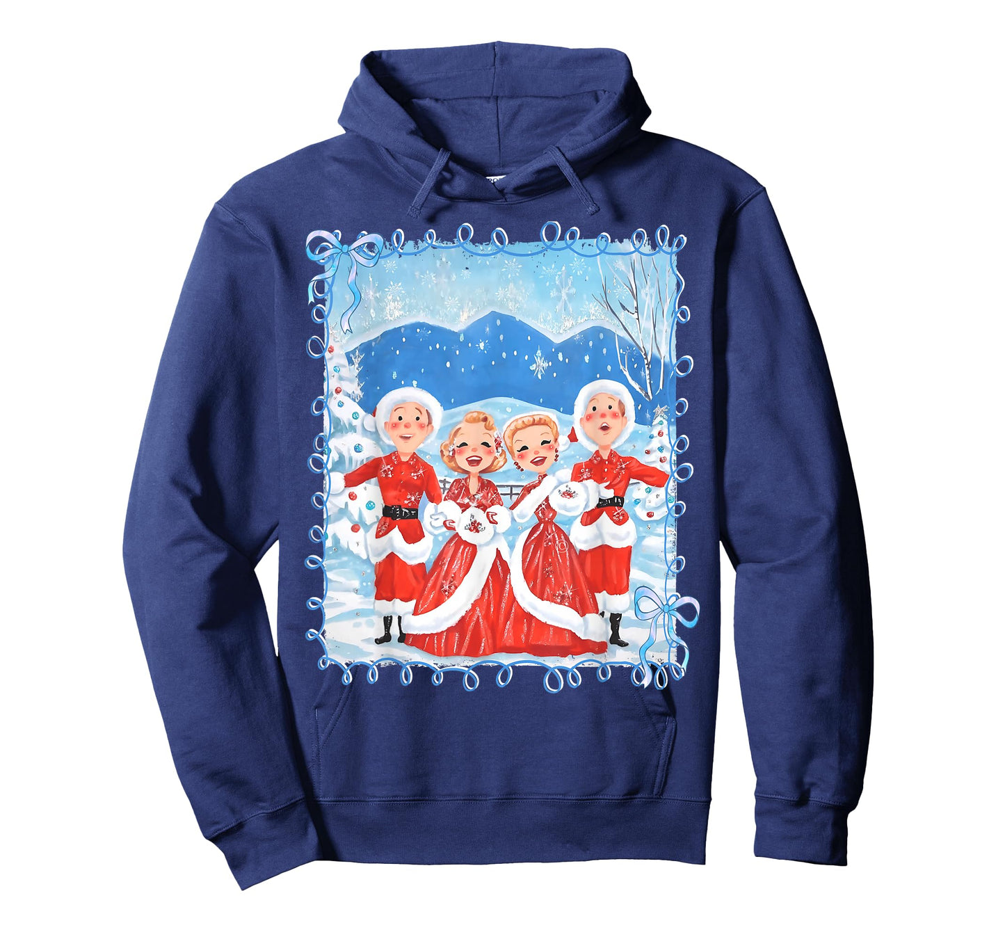 Sisters White Xmas Merry Christmas Xmas Snow Family Holiday T-Shirt