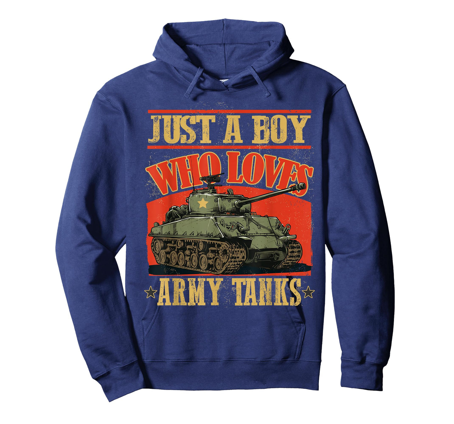 Just a Boy Who Loves Army Tanks a World War 2 Sherman Tank T-Shirt