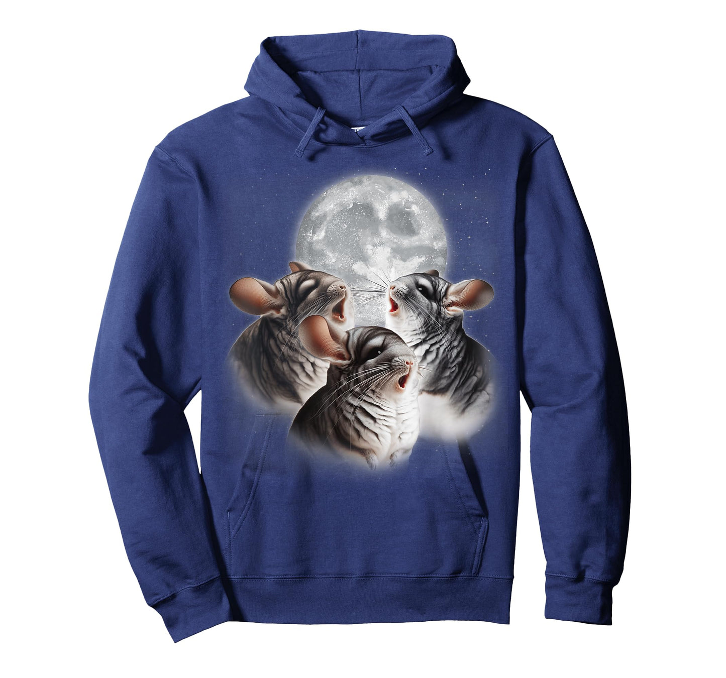 3 Chinchilla Howling At The Moon Funny Chinchilla Lover Kids T-Shirt