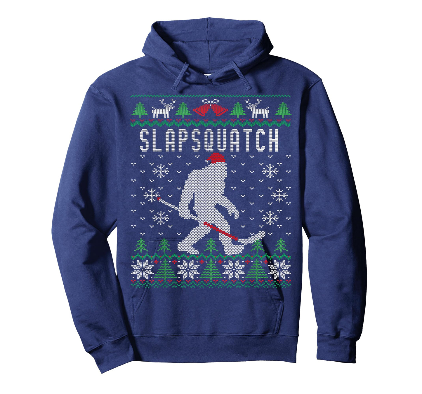 Slapsquatch | Christmas Hockey Sasquatch | Bigfoot T-Shirt
