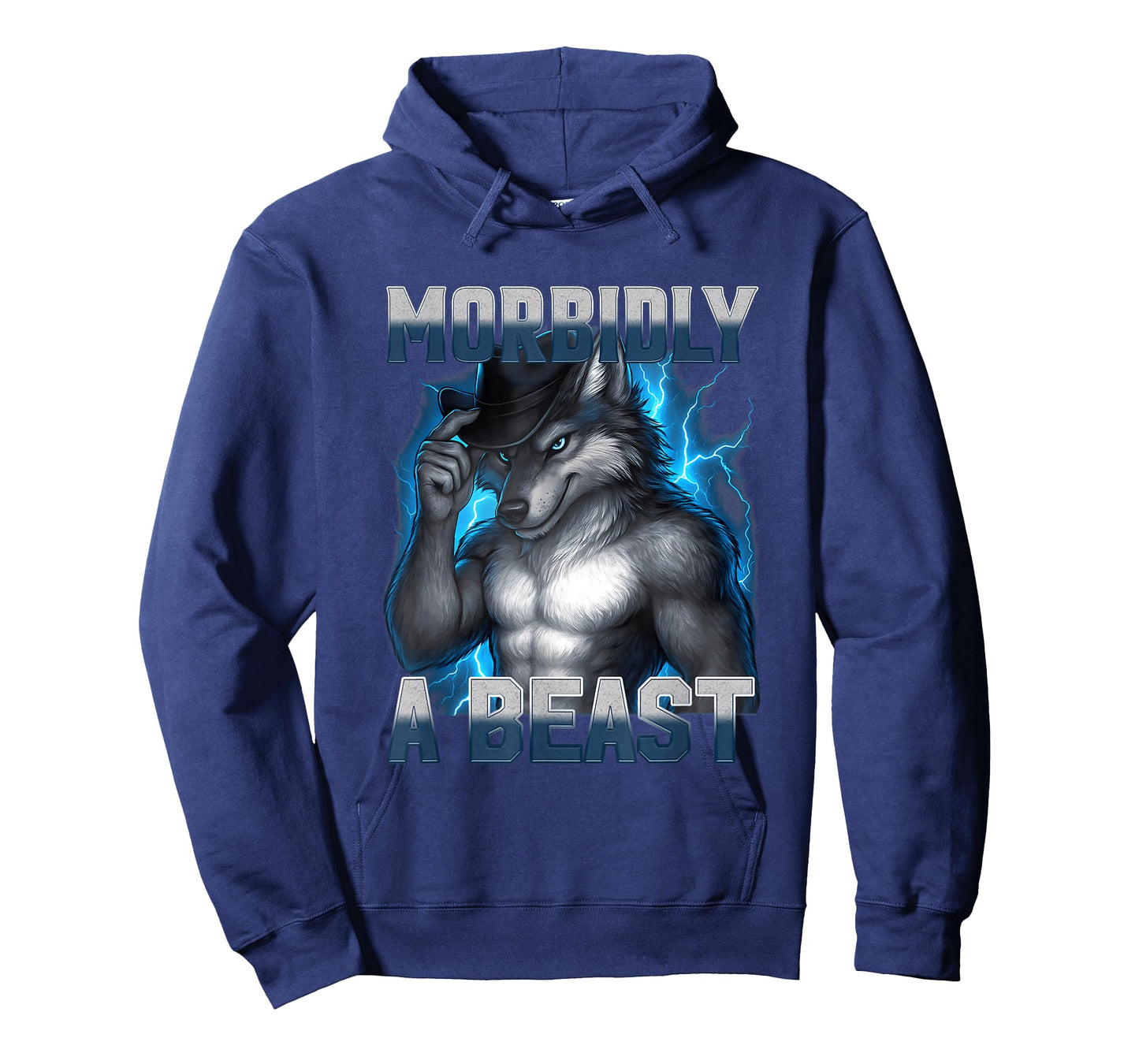Funny Morbidly A Beast Bootleg Alpha Wolf Meme Unhinged T-Shirt