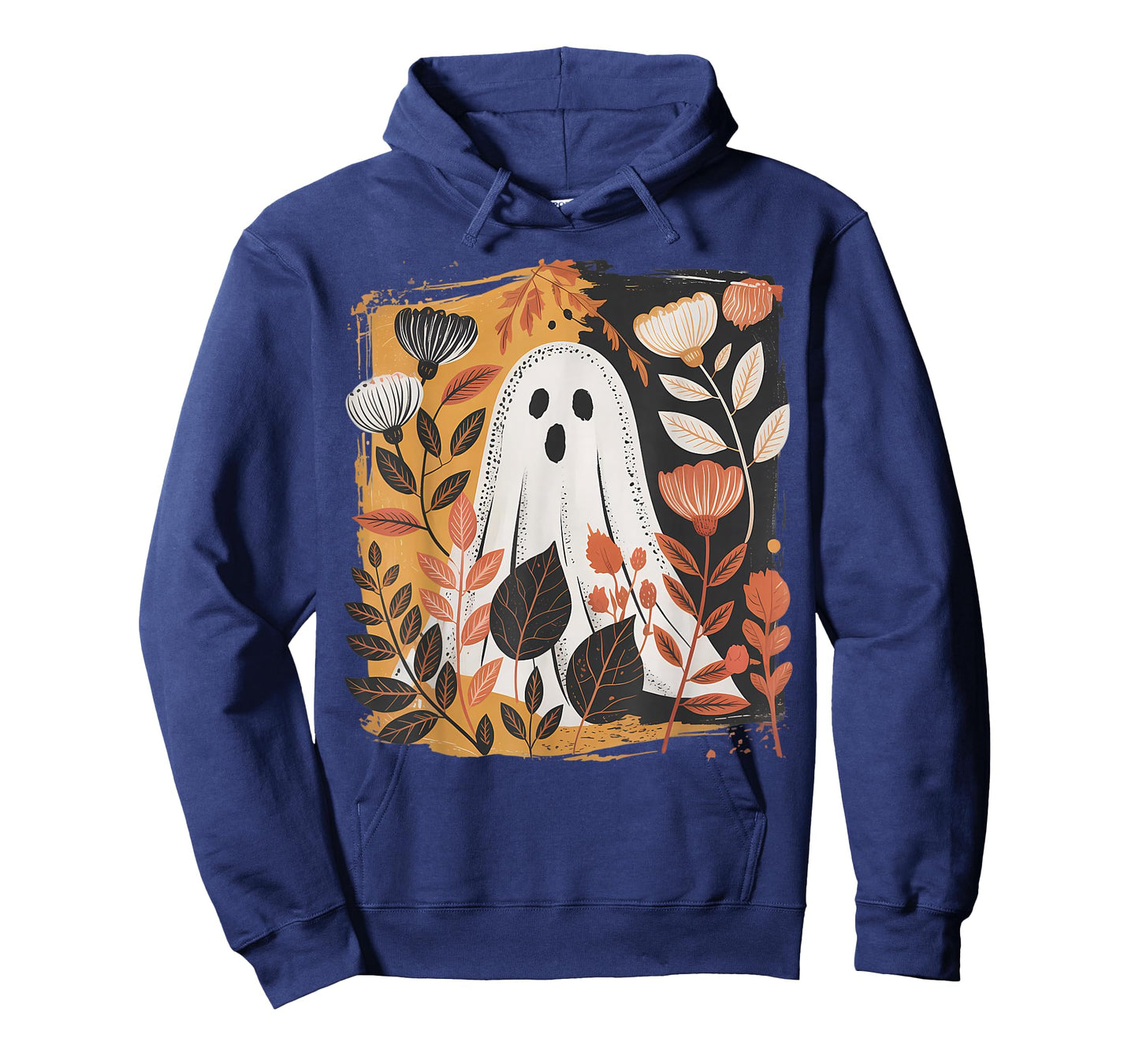 Spooky Floral Ghost Forest Halloween Boho Womens Top T-Shirt