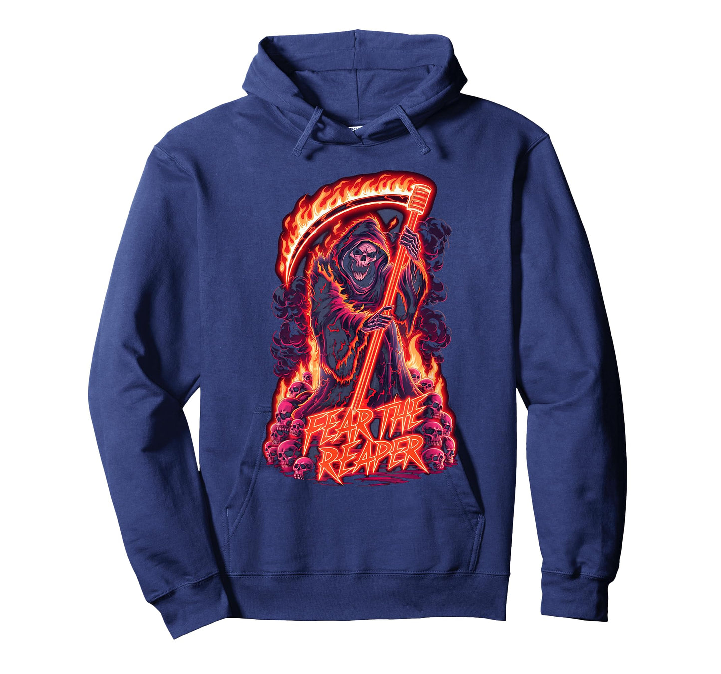 Fear The Reaper - Flaming Grim Reaper Goth T-Shirt