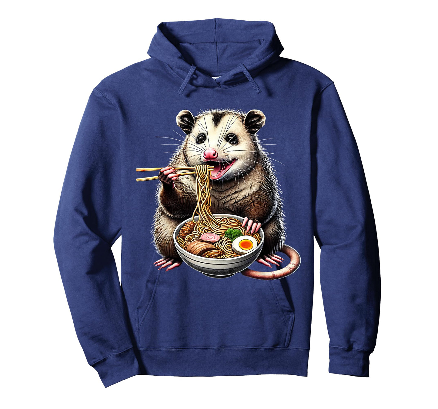 Possum Eating Ramen Noodle Anime Japanese Food Opossum Lover T-Shirt