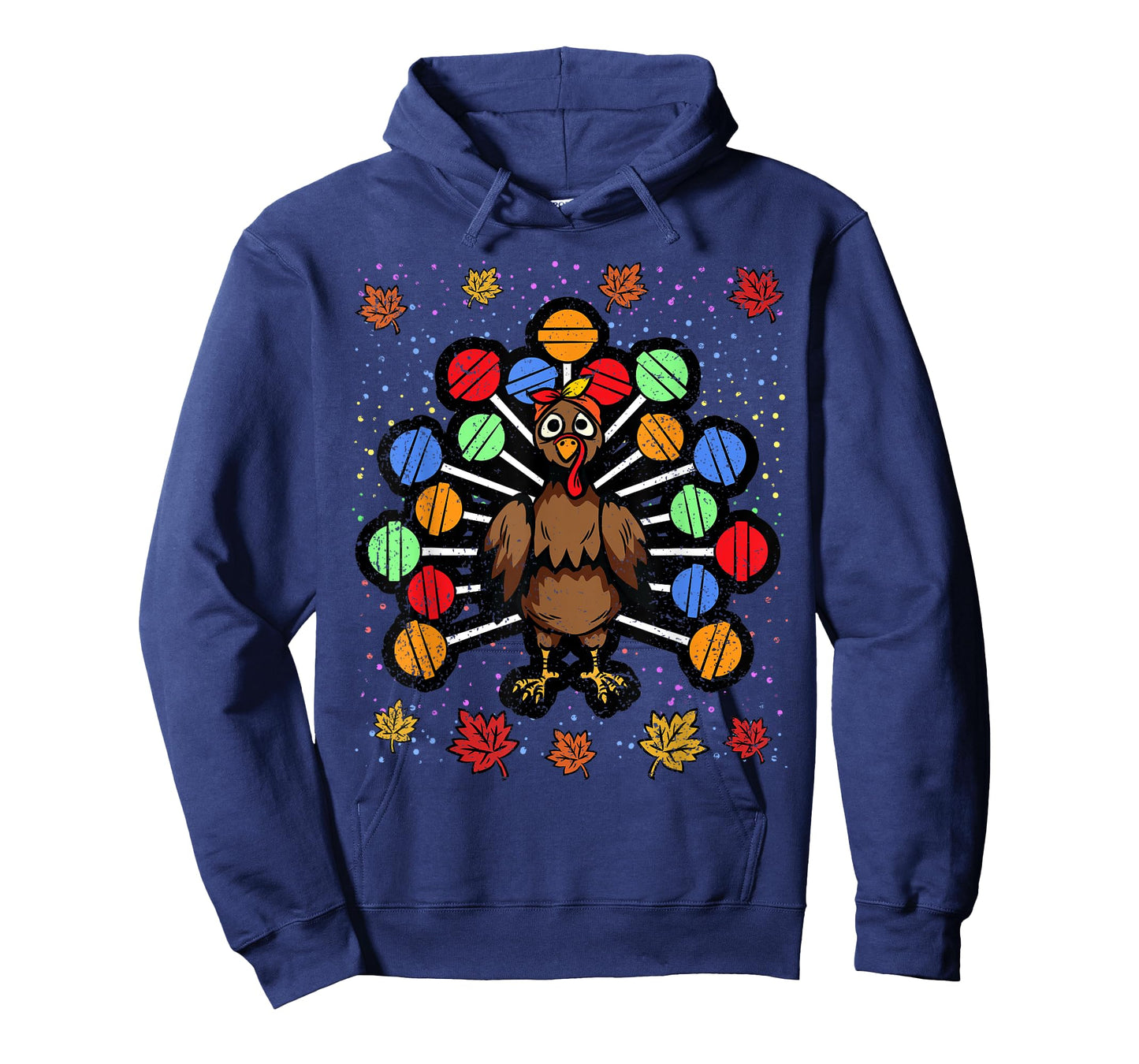 Turkey Lollipop Thanksgiving Day Funny Candy Boys Girls Kids T-Shirt