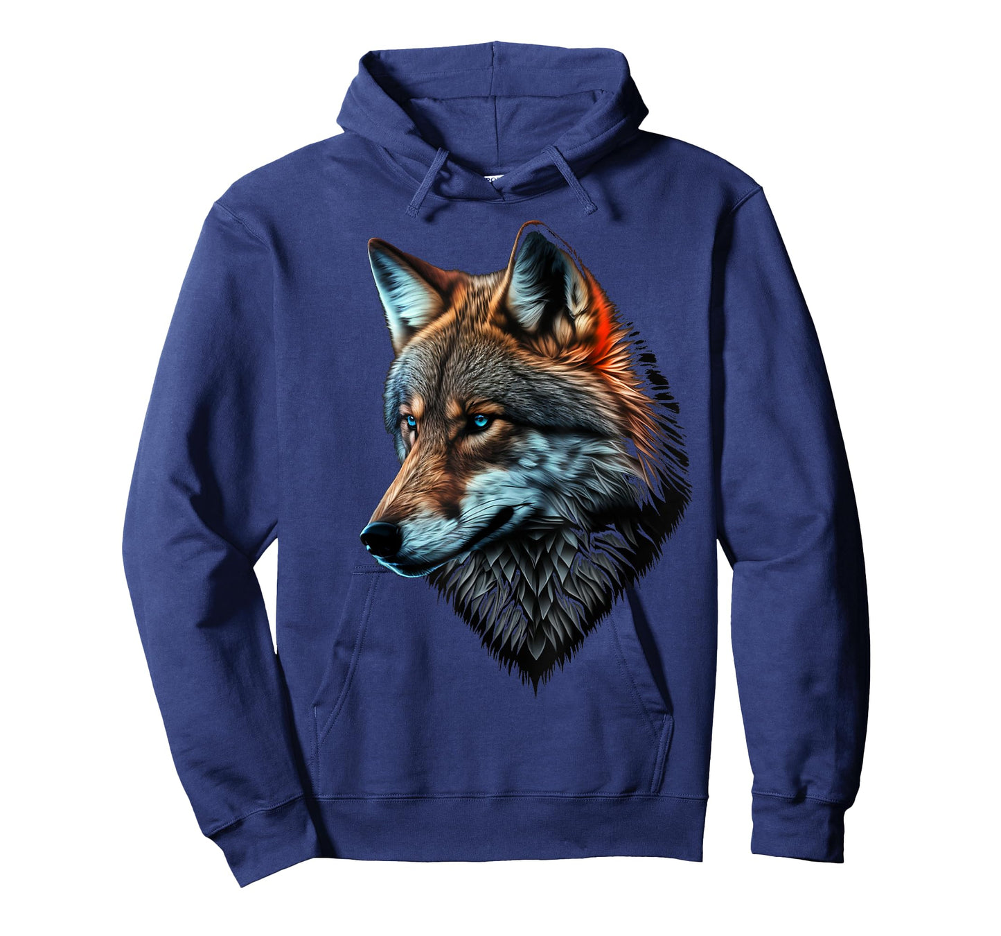 Wolf Portrait Blue Eyes Animal Print Art Wolf T-Shirt