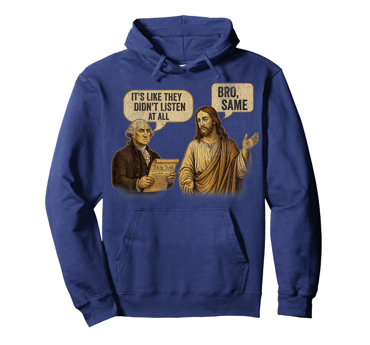 George Washington Jesus Christ Comic Satire Political Humor T-Shirt