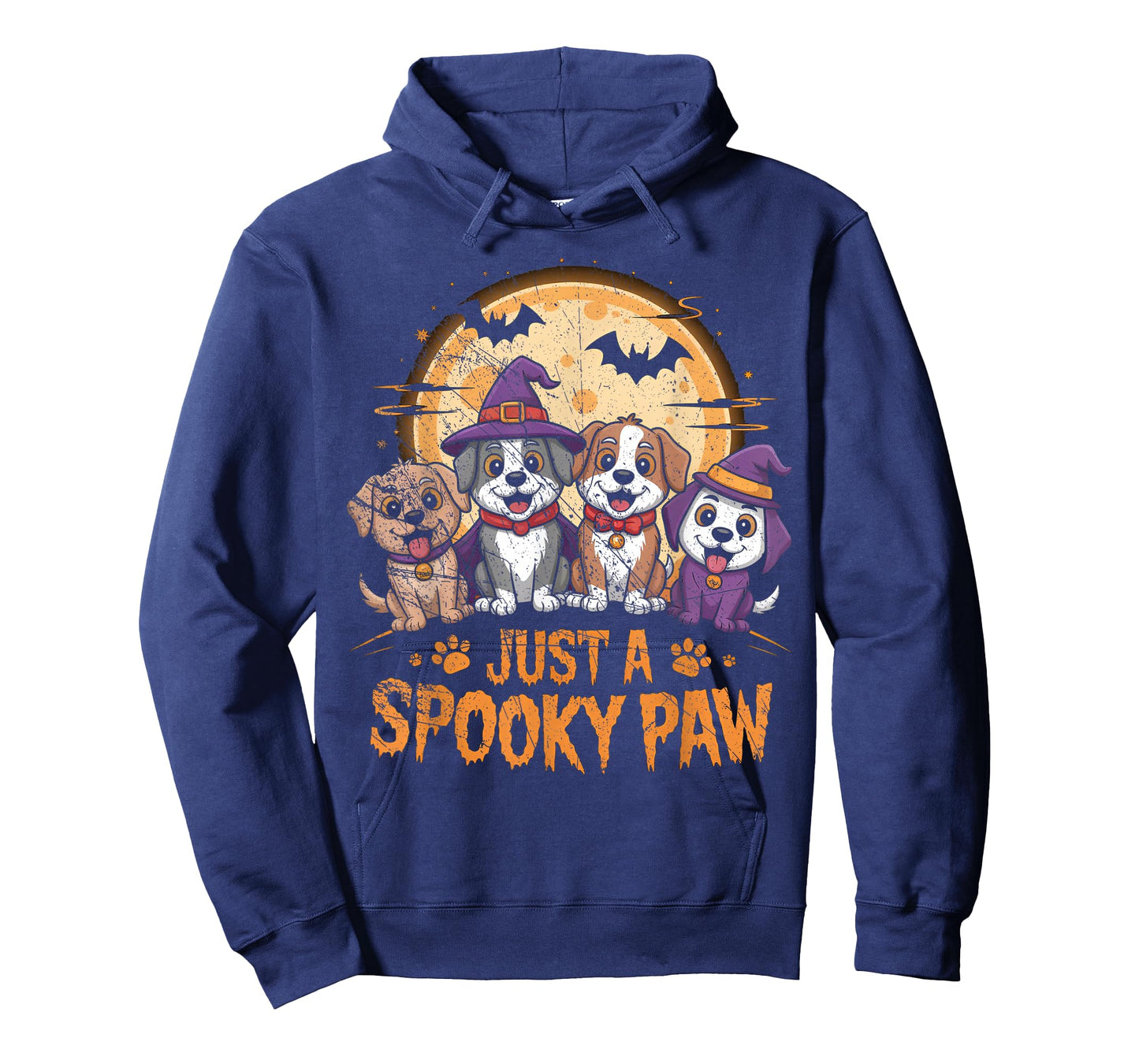 Funny Halloween Dog Ghost Costume Puppy Just A Spooky Paw T-Shirt