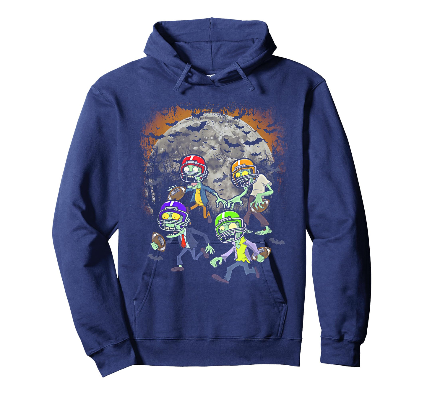 Football Zombie Player Halloween Spooky Football Team Sport T-Shirt