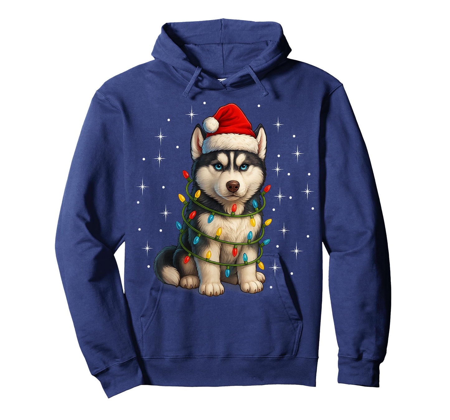 Funny Husky Dog Christmas PJ Pajama Men Women PJS for Family T-Shirt