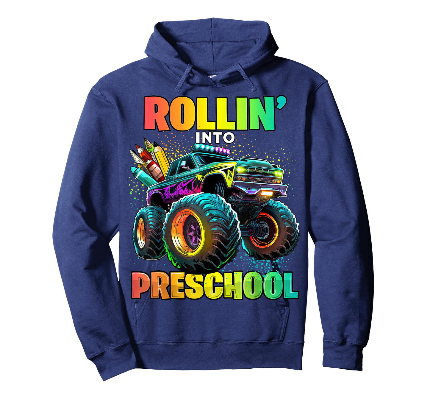 Preschool Monster Truck Back to School First Day of School T-Shirt