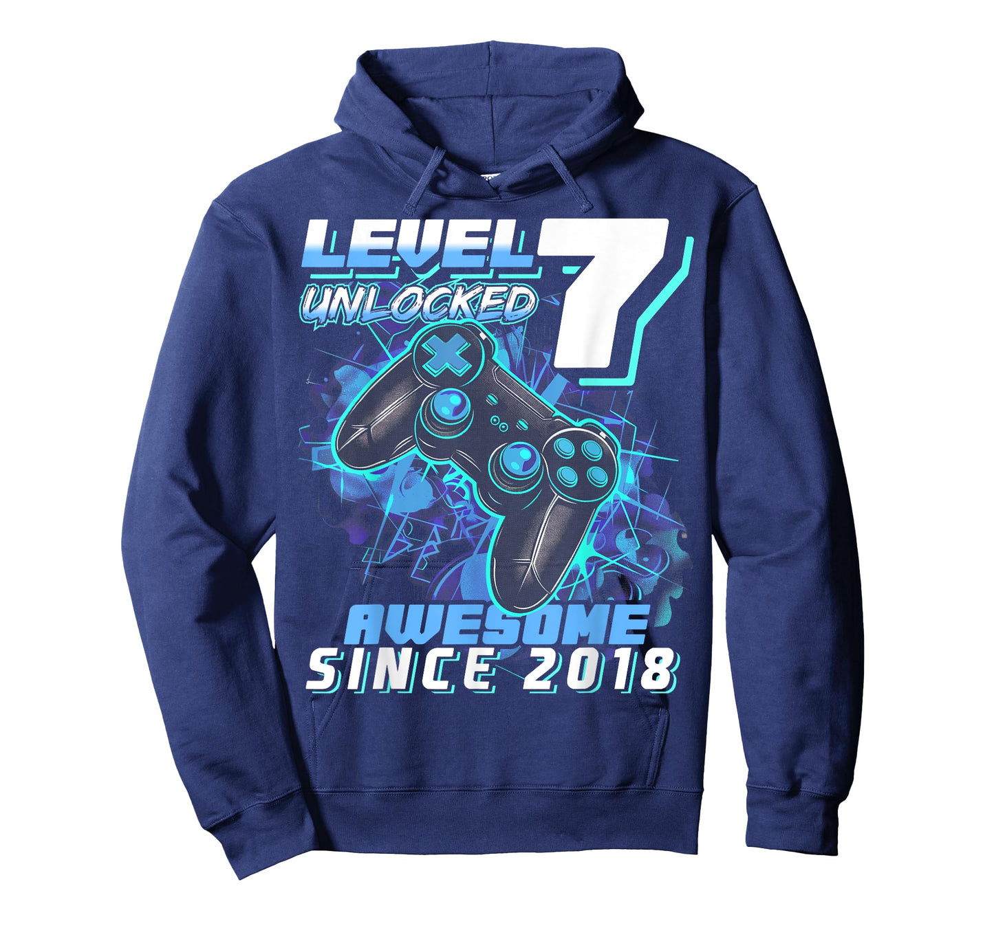 7th Birthday Boy Level 7 Gamer 7 Year Video Game Party T-Shirt