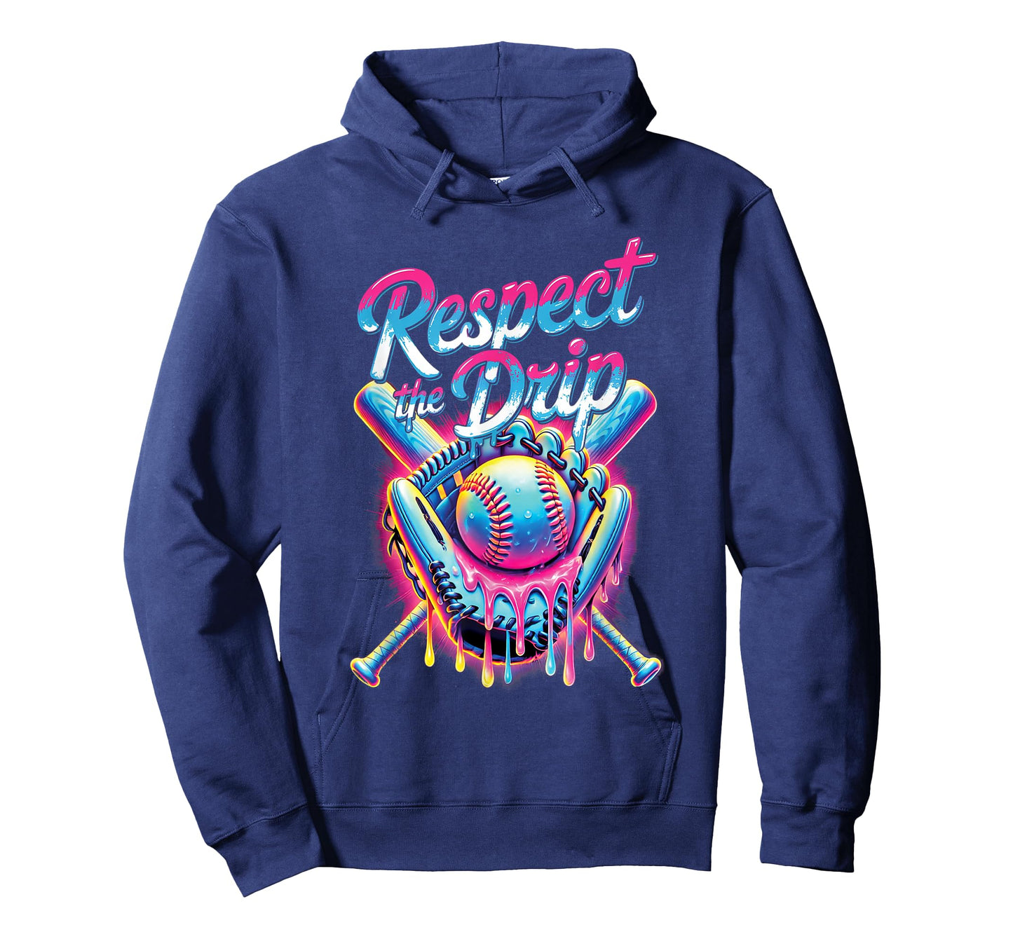Baseball Drip Ice Cream Dripping Respect The Drip T-Shirt