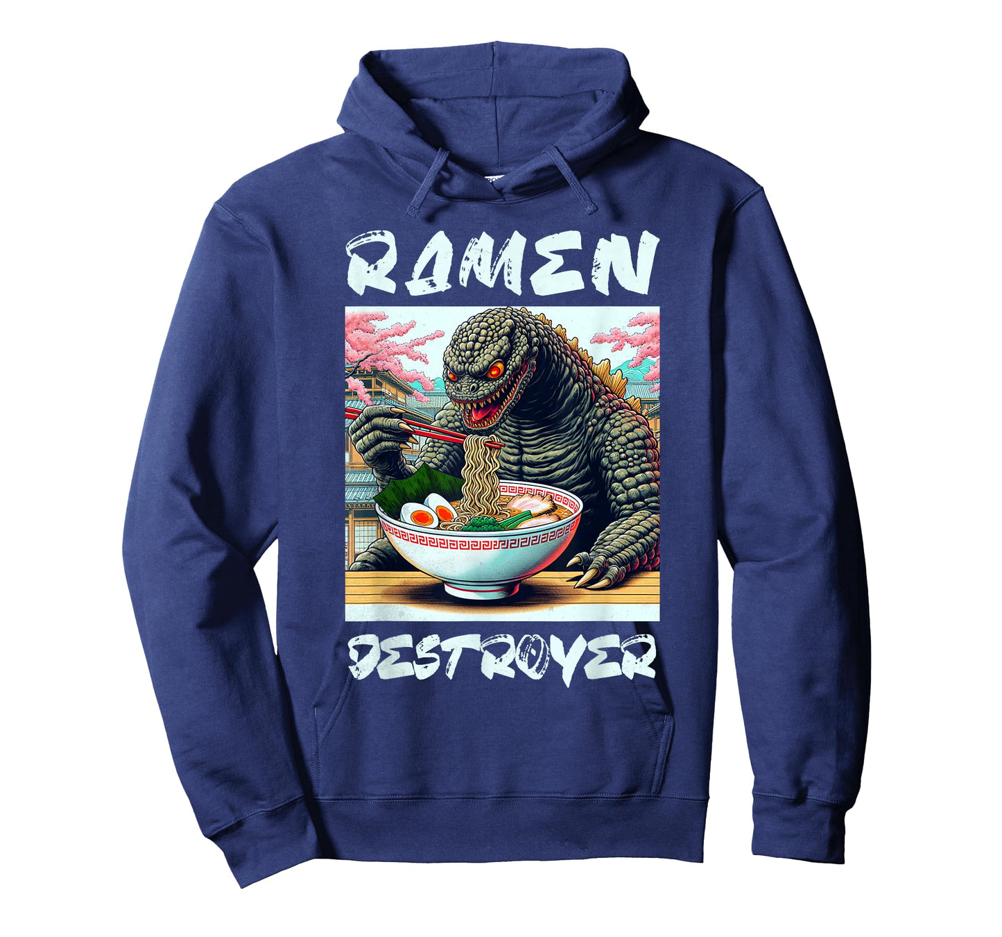 Ramen Destroyer Funny Japanese Food Ramen Lover Monster T-Shirt