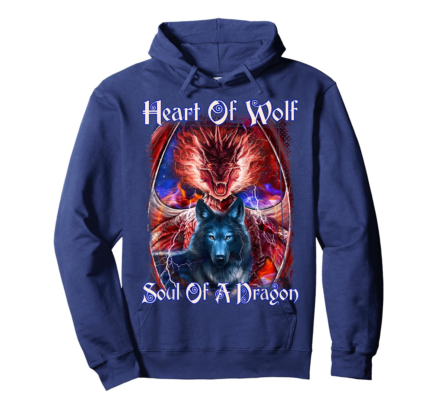 Heart Of Wolf Soul Of A Dragon T-Shirt