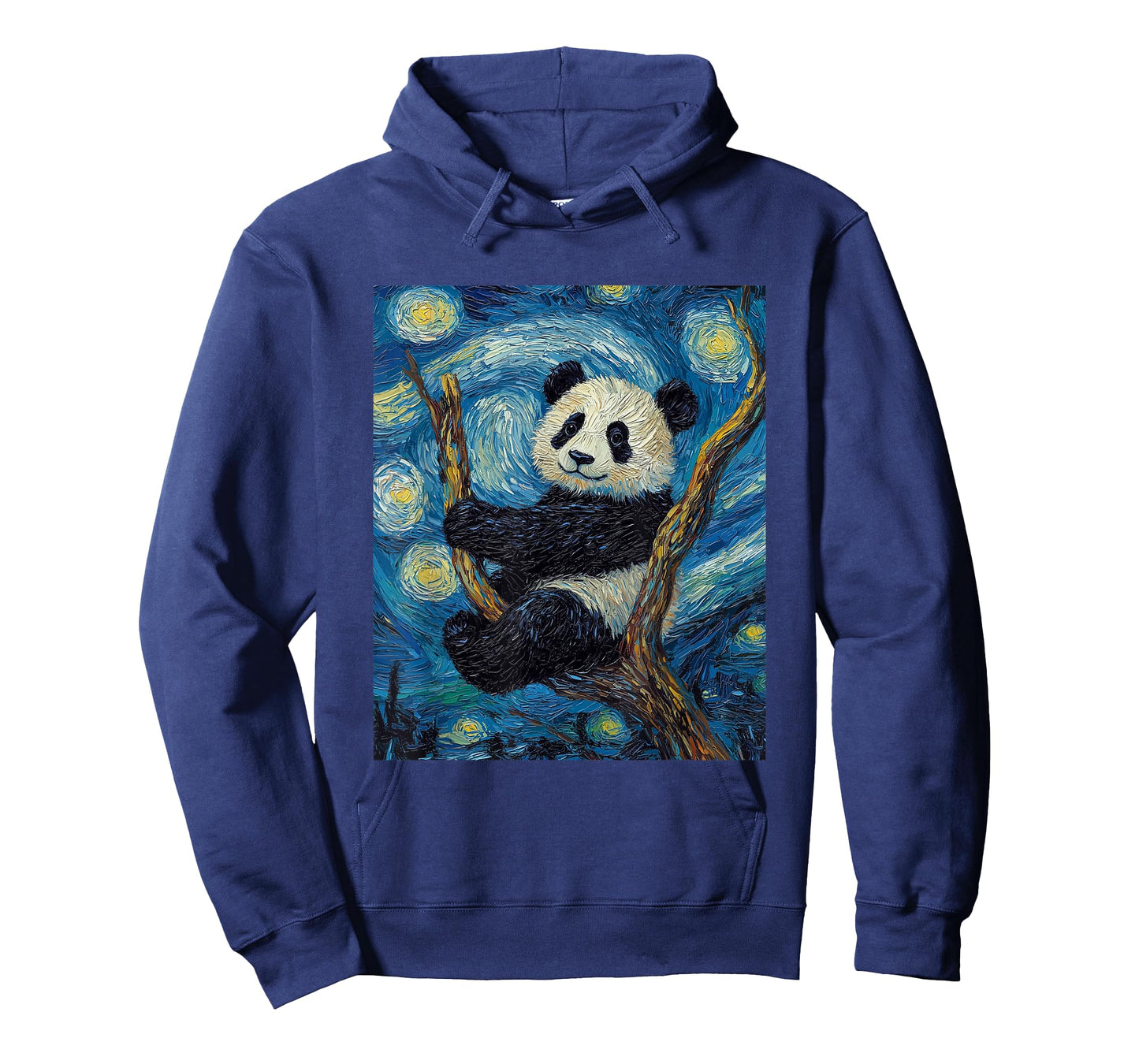 Cute Panda Bear - Van Gogh Style - Starry Night Graphic T-Shirt