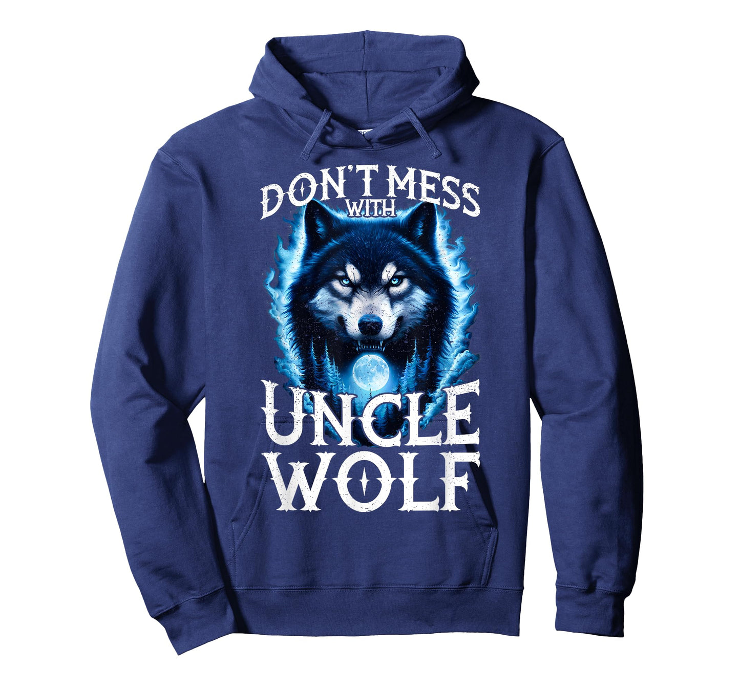 Don't Mess with Uncle Wolf Men Wolf Lovers Uncle T-Shirt