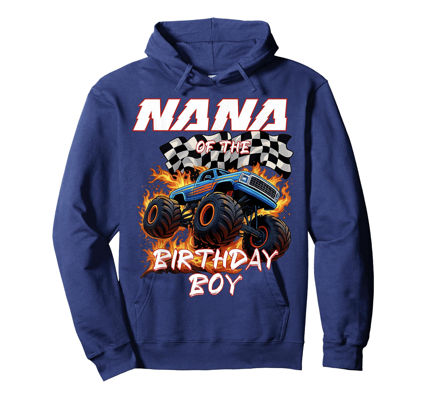 Nana of The Birthday Boy Monster Truck Family Matching T-Shirt