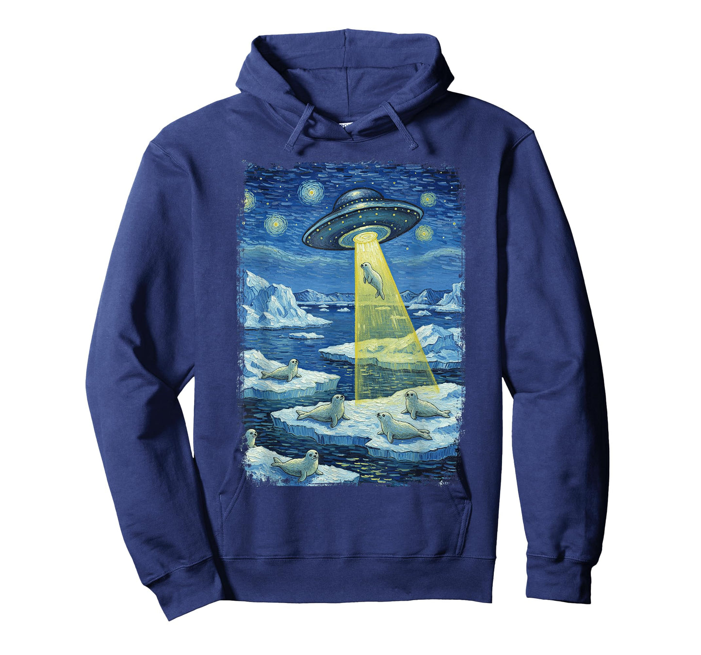 Alien Abduction Seal in Arctic T-Shirt