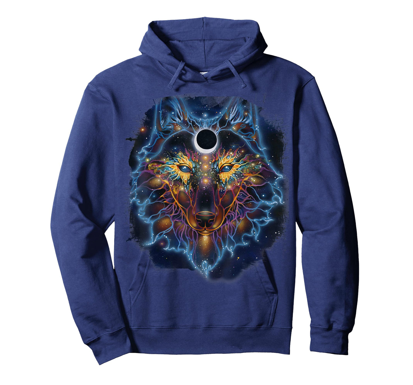 Ravynne Phelan Art, Divine Instinct, Cosmic Wolf T-Shirt