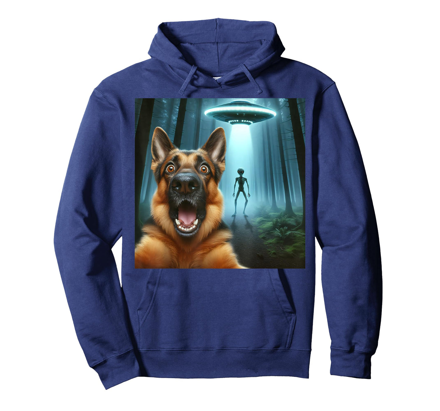 German shepherd Selfie alien UFO funny German shepherd mom T-Shirt