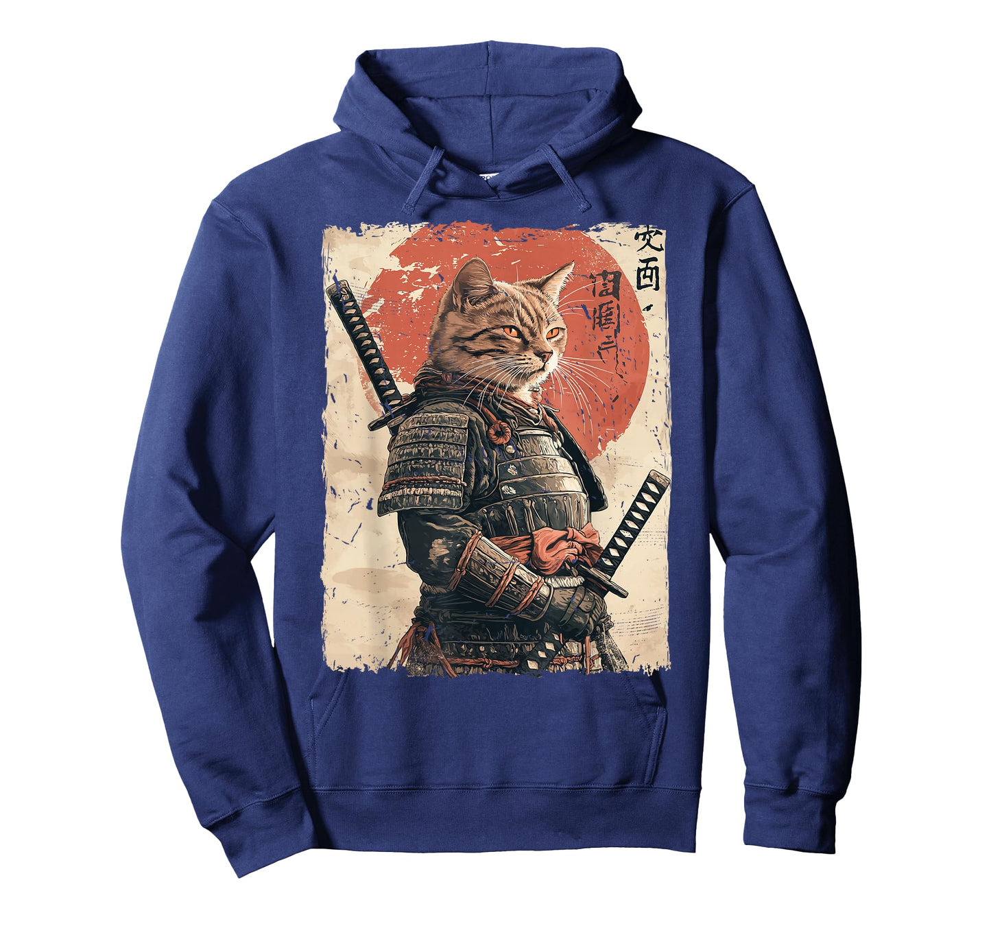 Samurai Cat Warrior Japanese Ukiyo-e Artwork Cat Samurai T-Shirt