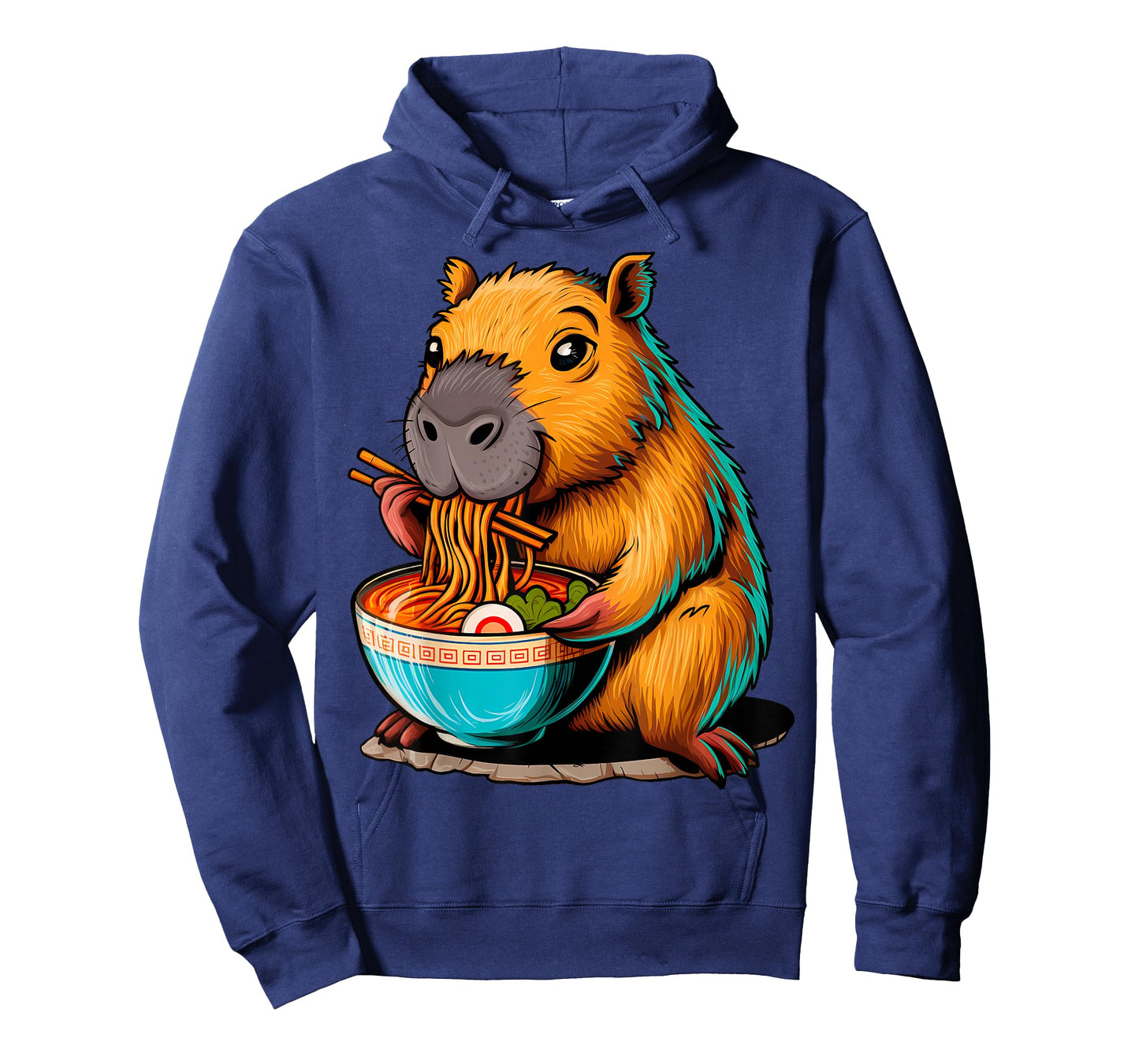 Capybara Shirts Ramen Cute Kawaii Capybara Eating Japanese Ramen Noodles Anime Unisex-Adults & Kids T-Shirt