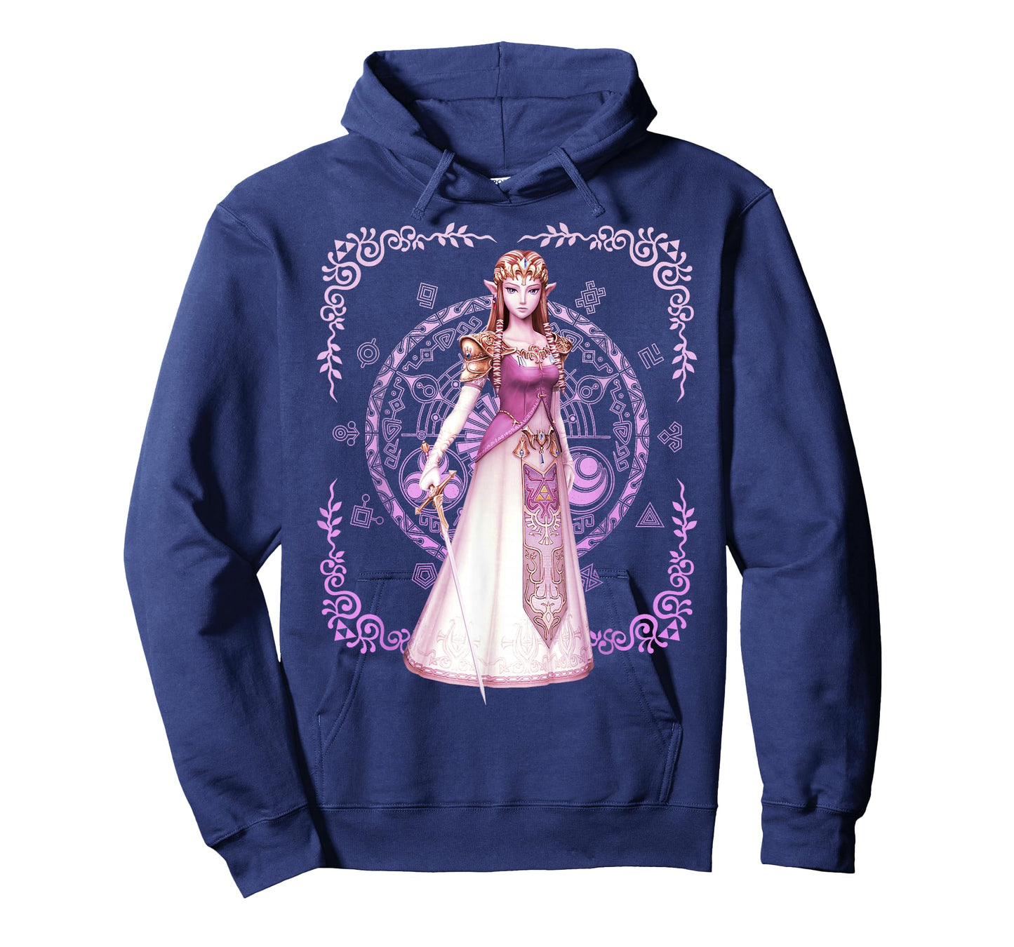 Nintendo Zelda Pink Ornate Border Portrait Graphic T-Shirt T-Shirt