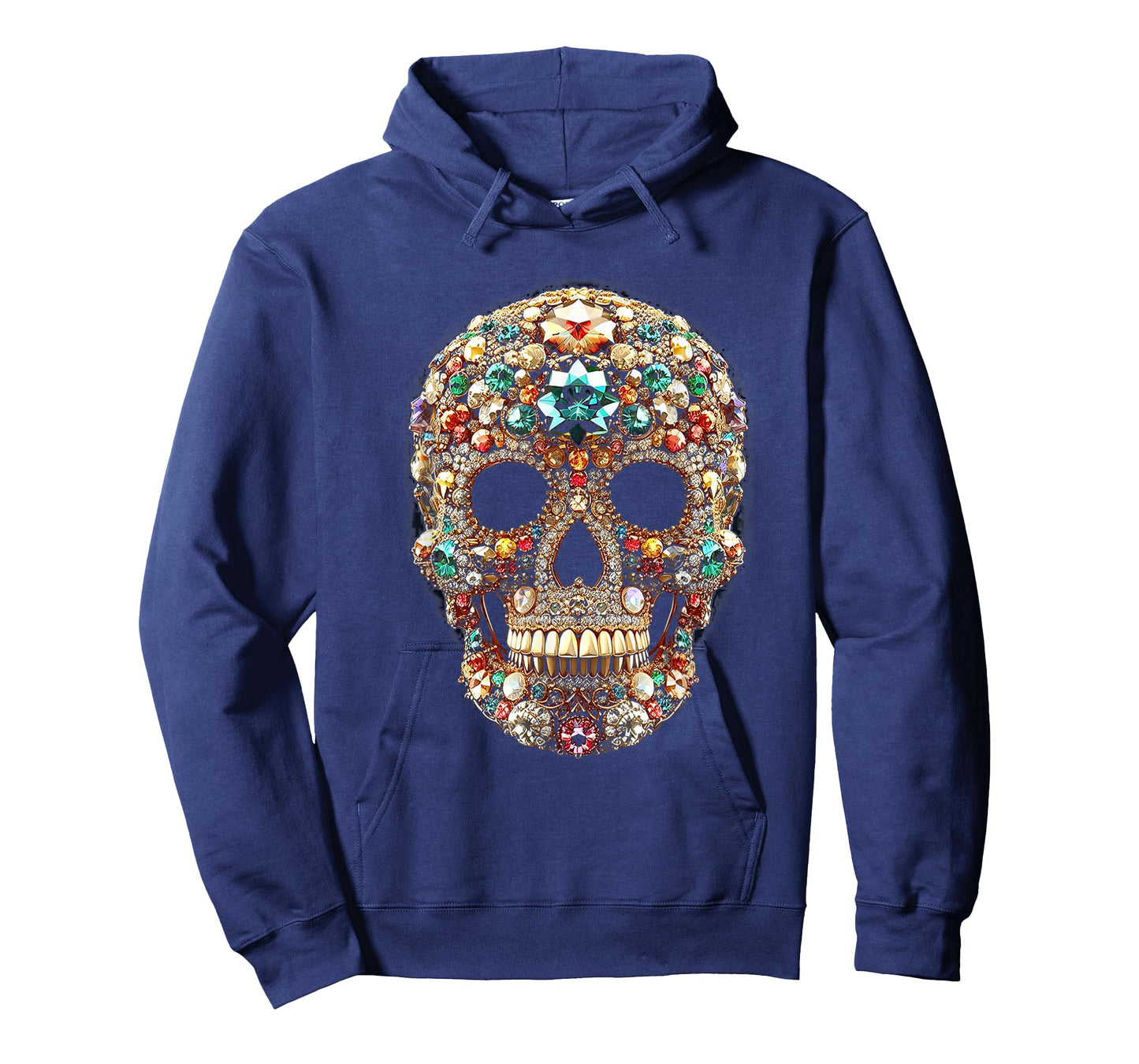 Vintage Shining Diamonds Luxury Antique skull Funny Gift T-Shirt