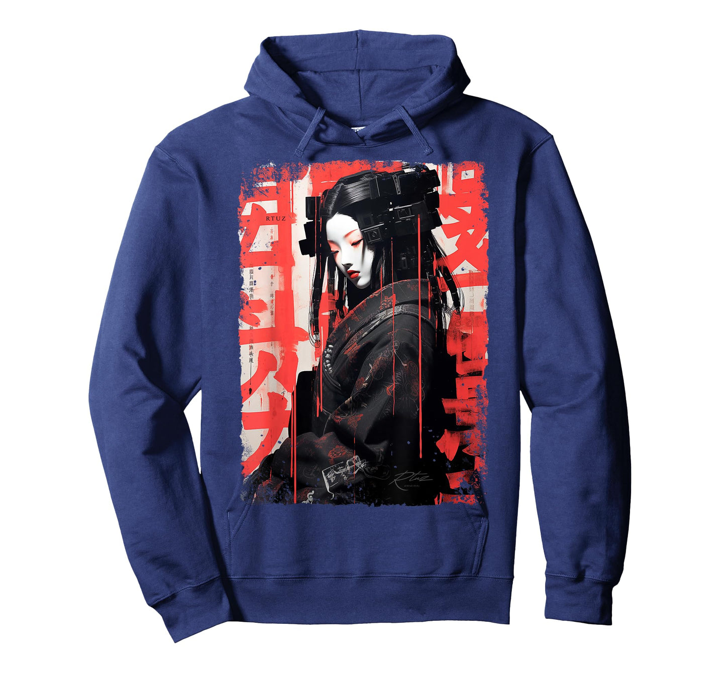 Hip Hop Y2K Vintage Hipster Edgy Urban Streetwear Geisha T-Shirt