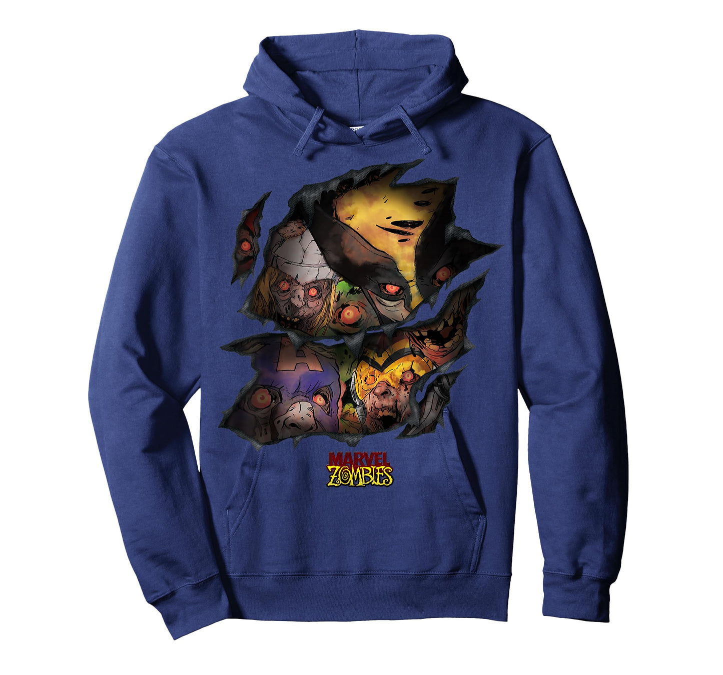 Marvel Zombies Group Shot Zombies Ripping Through T-Shirt