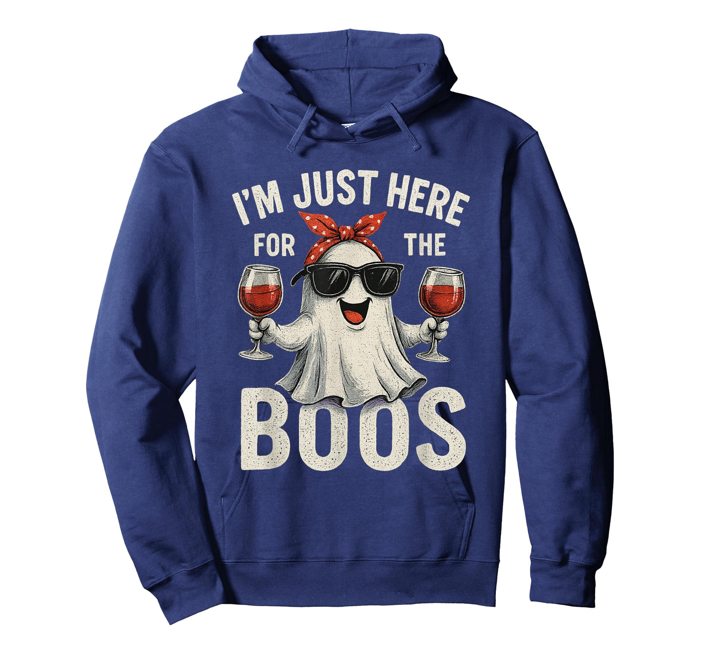 I'm Just Here for The Boos Halloween Women Ghost Cute Funny T-Shirt