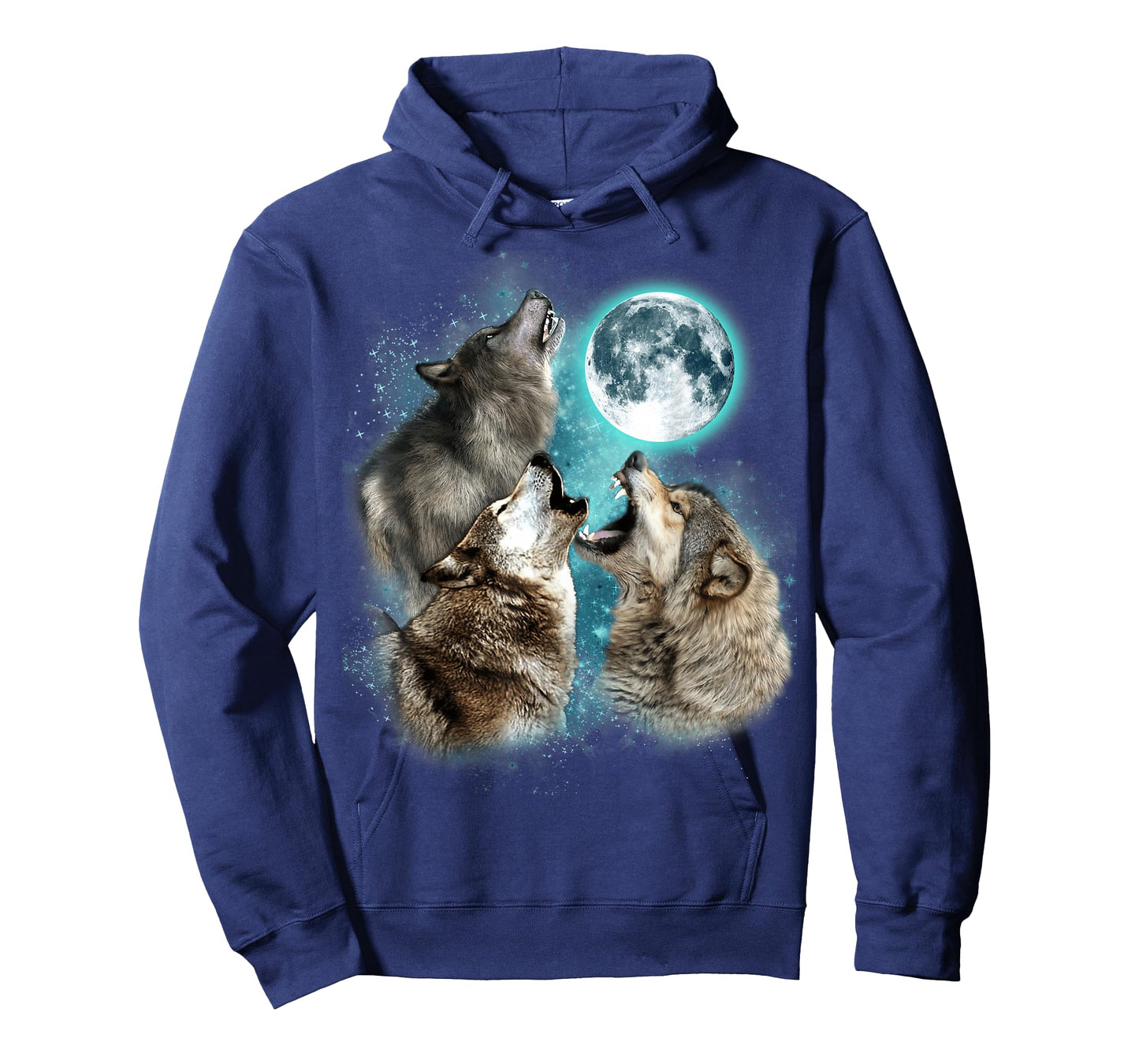 3 Wolf Moon Howling Wolf Head Funny Wolves For Men Women T-Shirt