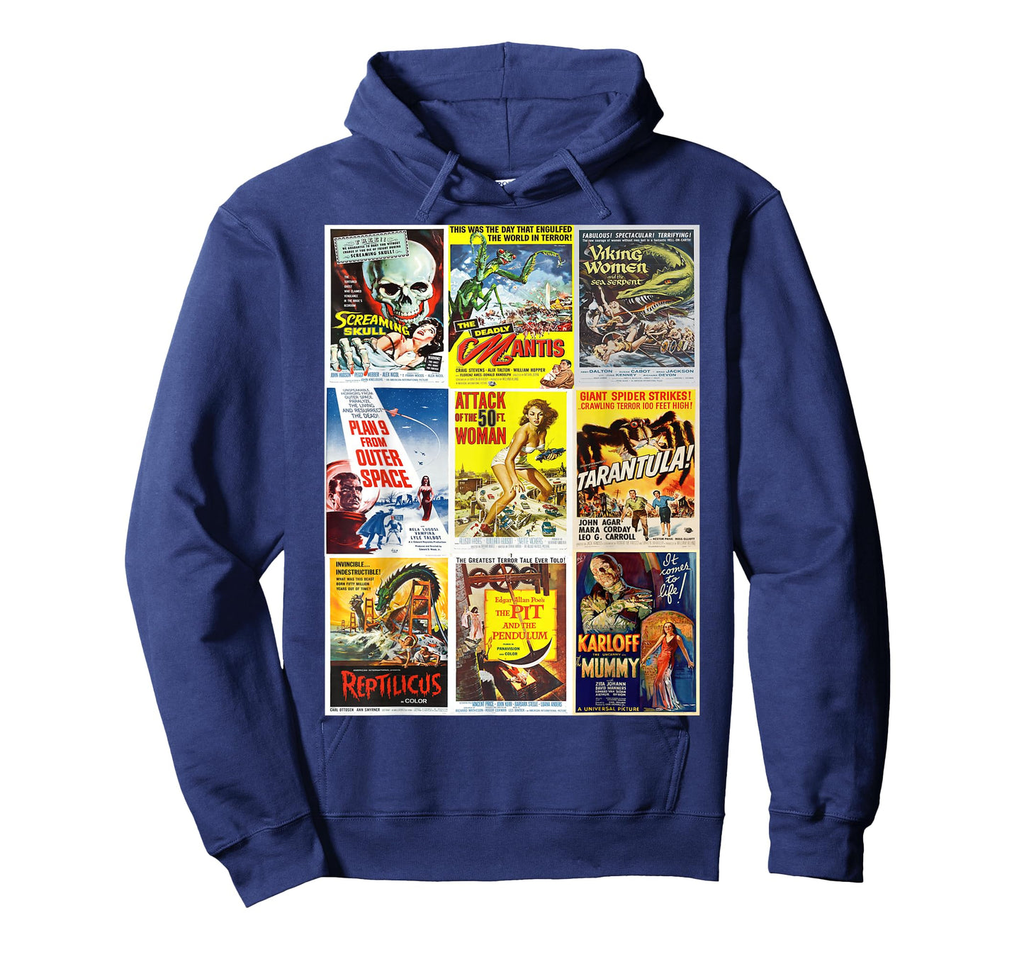 B Movie Poster Collection, Classic Sci-Fi Horror Monsters T-Shirt