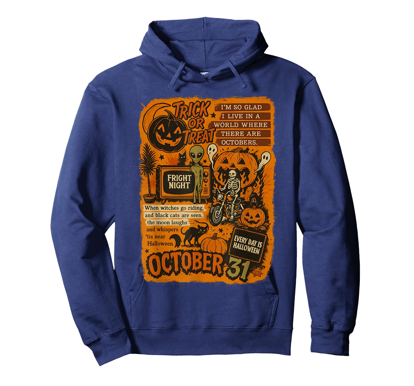Vintage Halloween Art Quote Collage October 31 T-Shirt