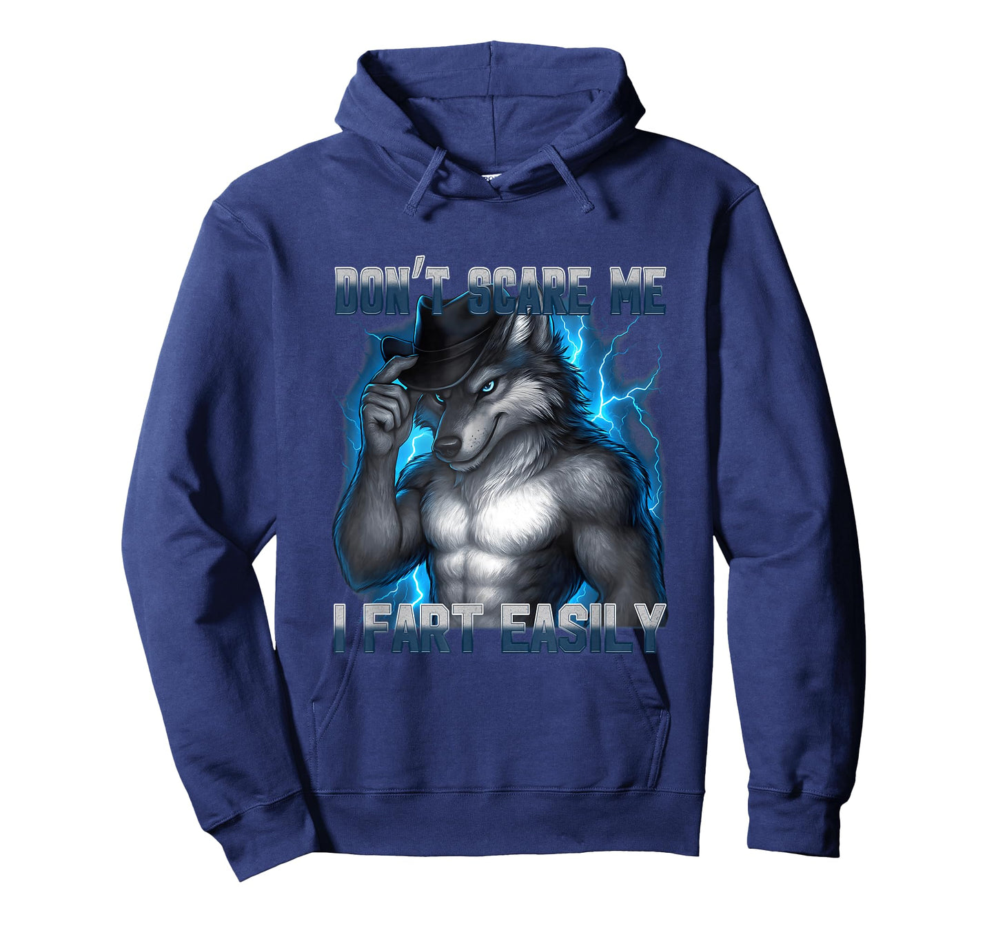 Funny Don't Scare Me I Fart Easily Alpha Wolf Meme Bootleg T-Shirt