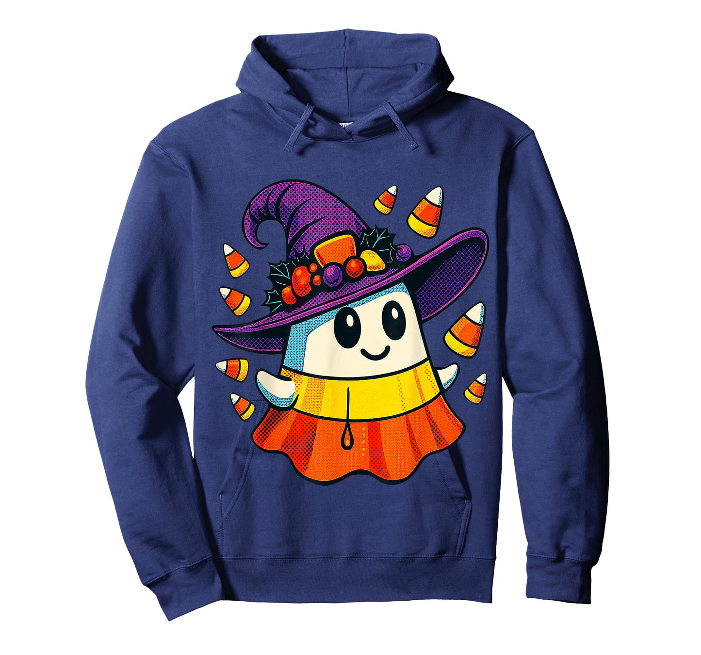 Halloween Ghost Candy Corn Witch Hat Trick Or Treat Kid Boy T-Shirt