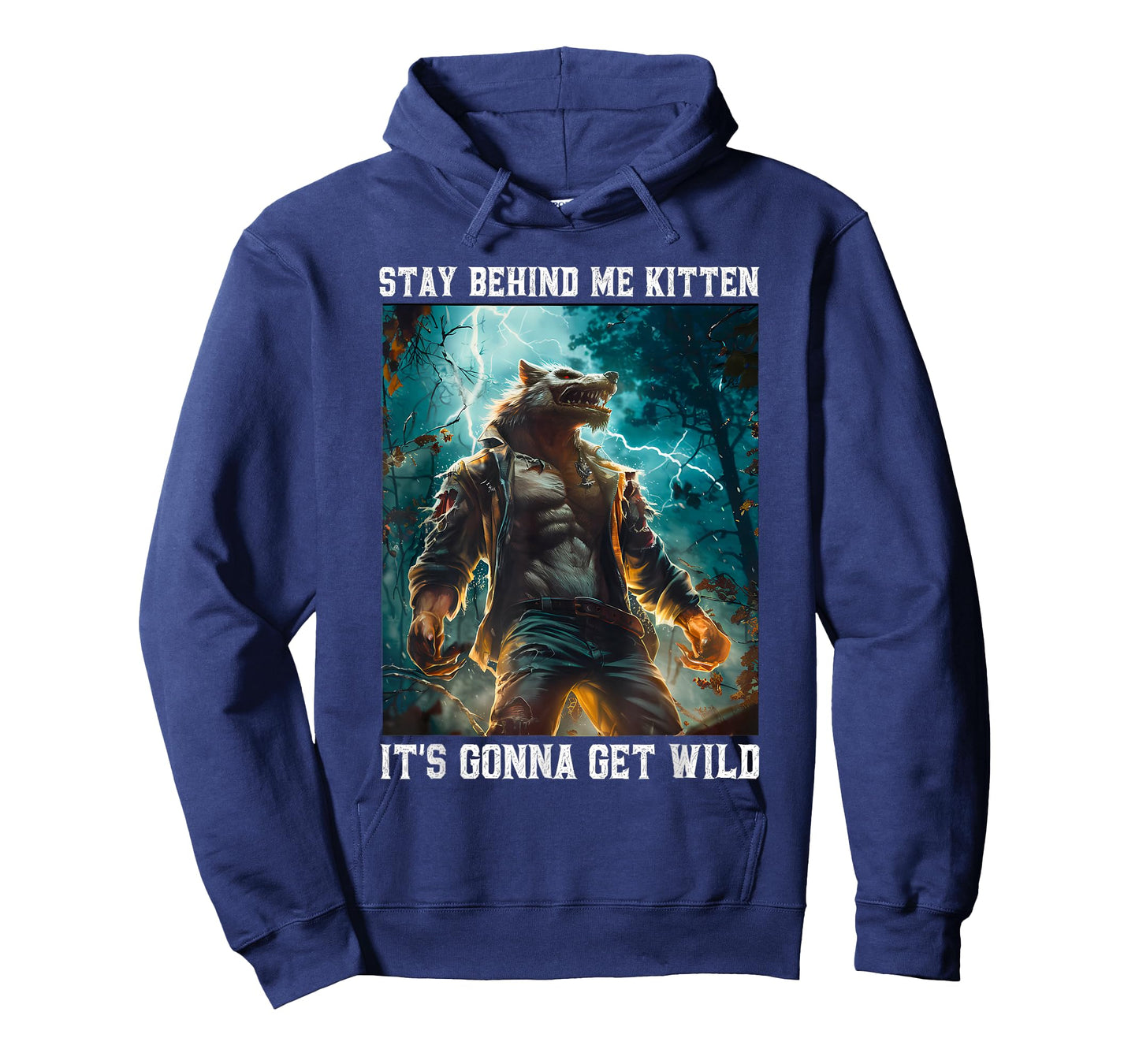 Funny Wolf Meme Stay Behind Me Kitten T-Shirt