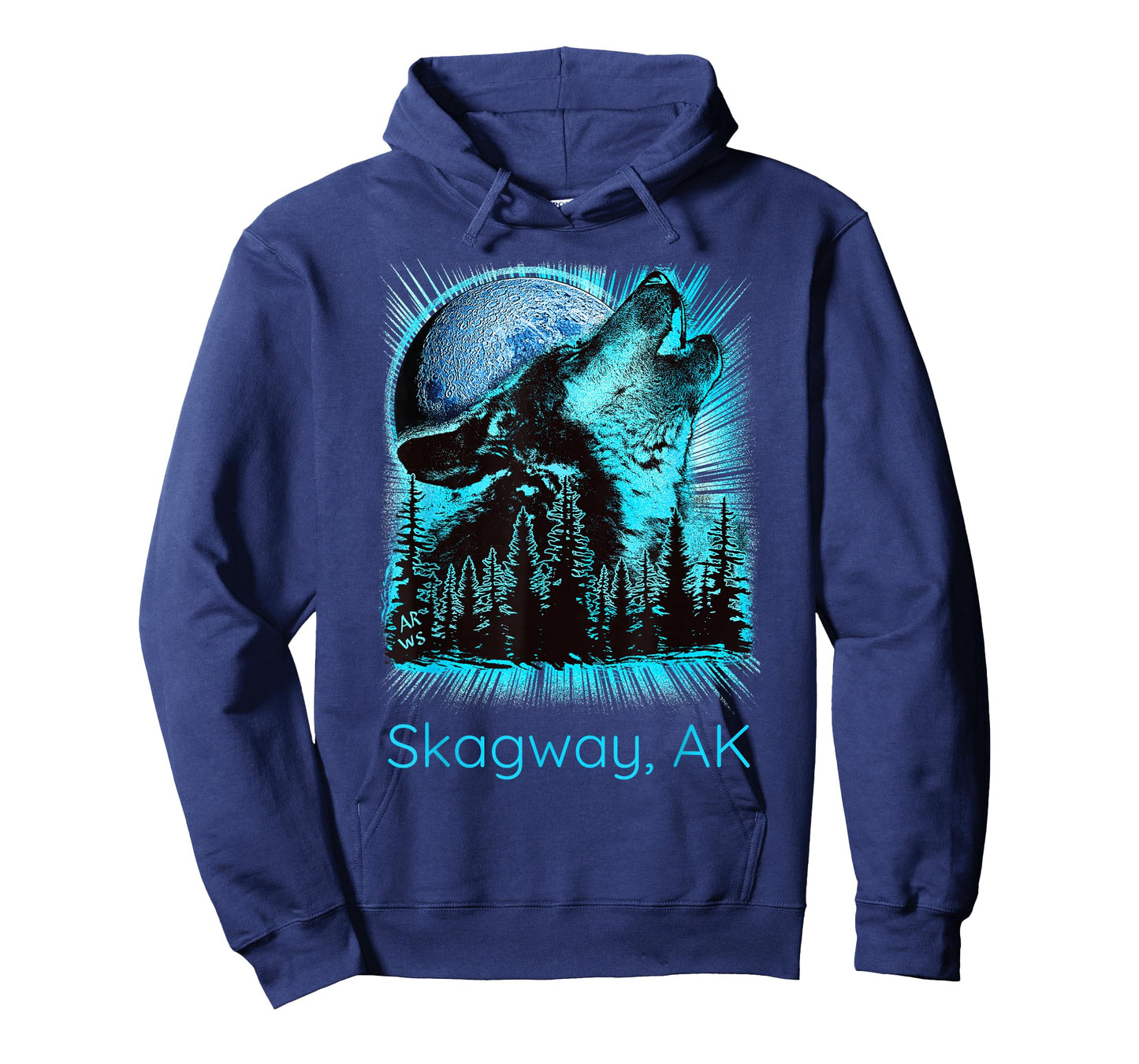 Skagway Alaska Howling Wolf Moon Forest Nature Lover T-Shirt