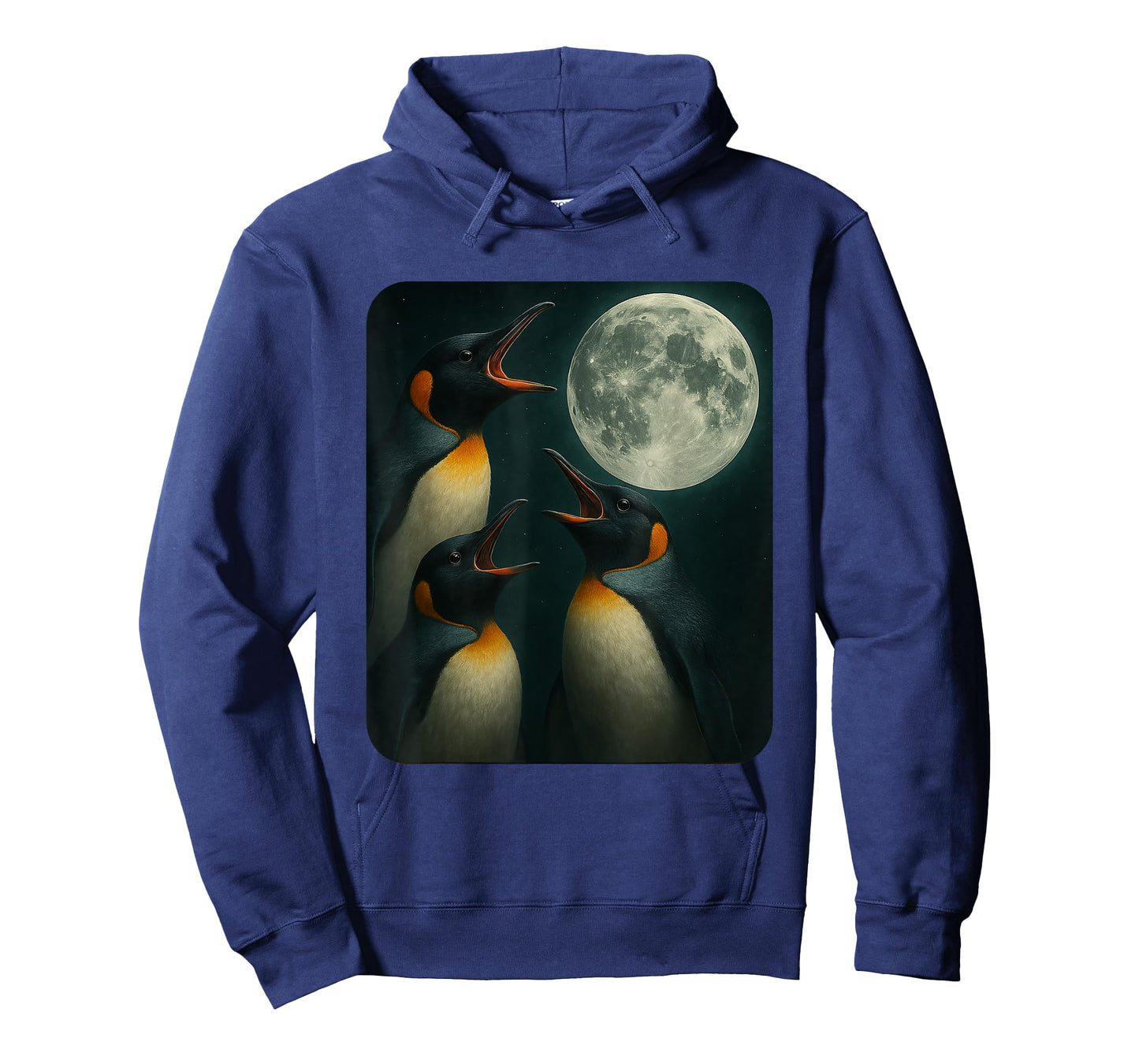 Three Penguin Moon | Funny 3 Wolfs Meme Nerdy T-Shirt