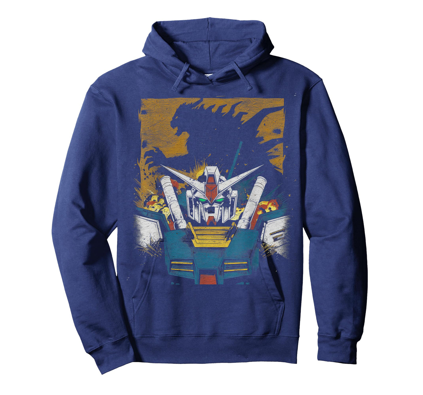 Mecha Tshirt Japanese Mecha Robot Head Anime Art Ukiyo-E T-Shirt