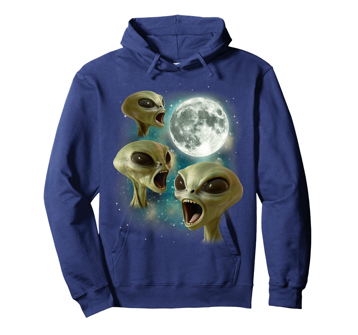 Three Alien Moon | 3 Alien Funny Weird Cursed Meme T-Shirt