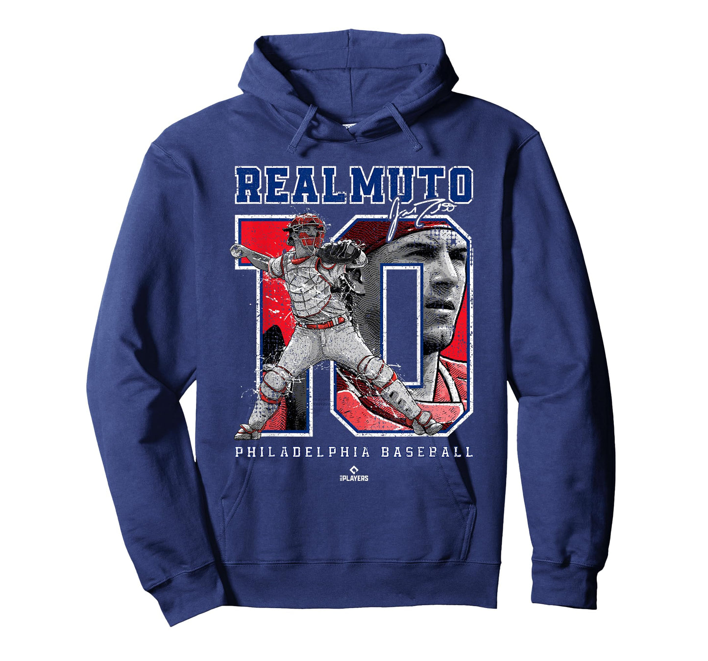 Number and Portrait JT Realmuto Philadelphia MLBPA T-Shirt