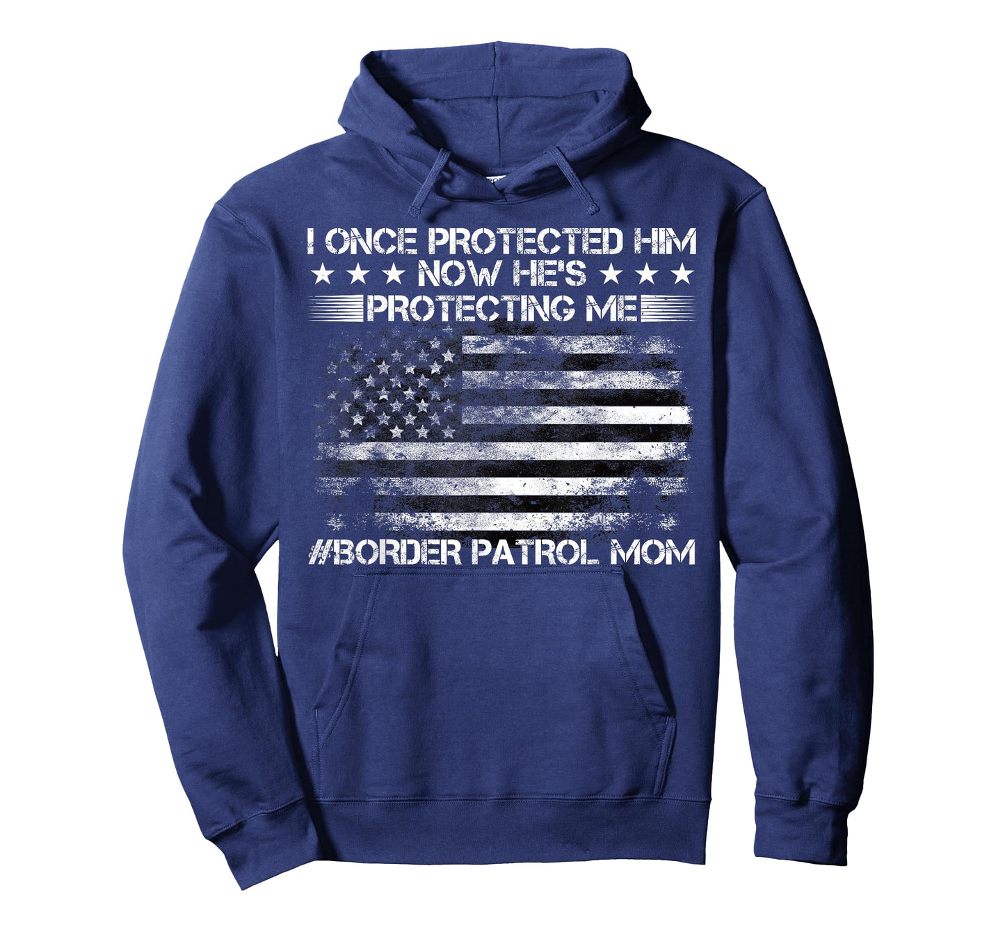 Border Patrol Agent, Green Line US Flag Border Patrol Mom T-Shirt